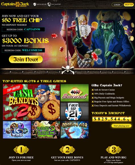 captain jack casino free chip